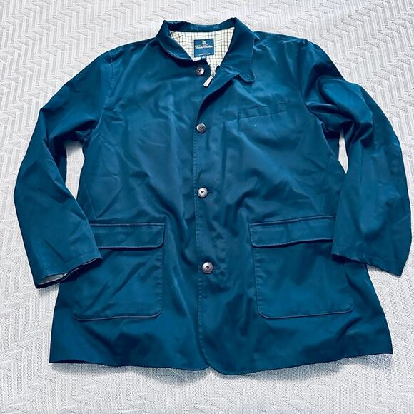 Brooks Brothers navy light windbreaker overcoat